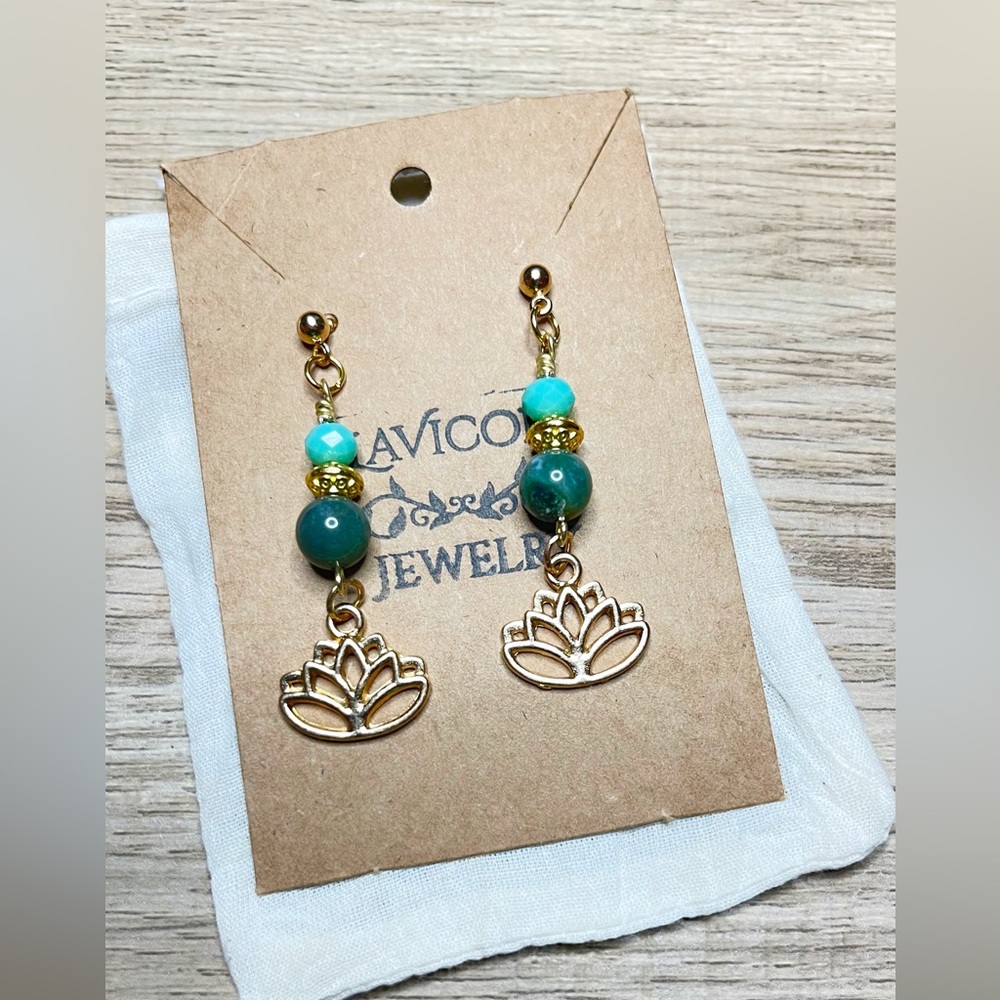 Jade Earrings 🪷 Charm